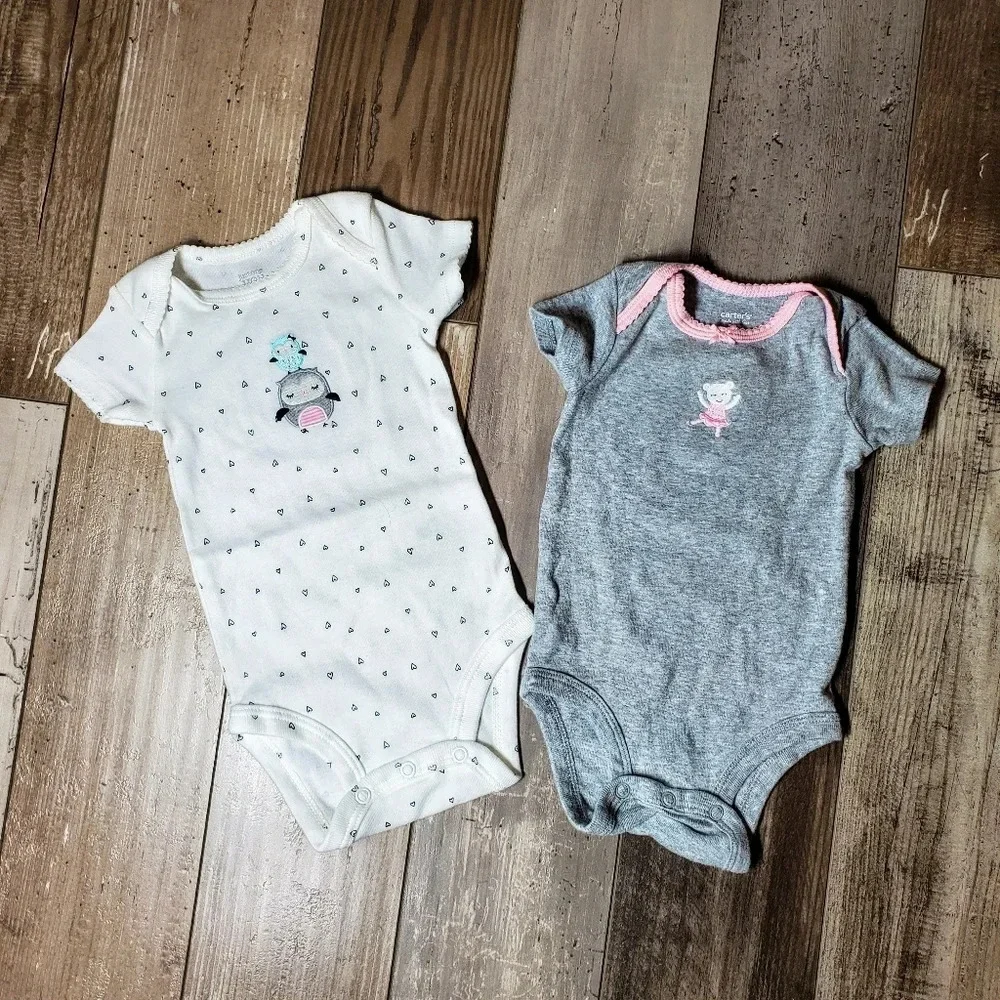 Carter's Baby Girl 3M Top Bundle